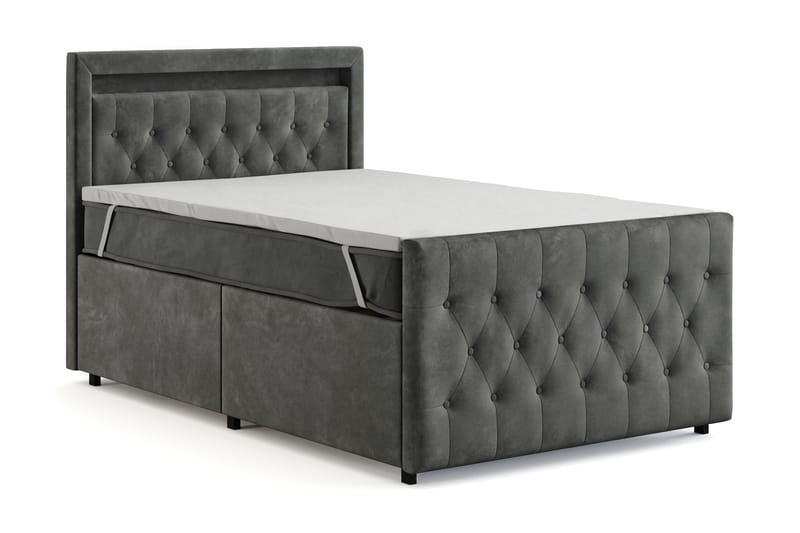Sänkypaketti Celio Light 120x200 Laatikko - Harmaa - Huonekalut - Sänky - Jenkkisängyt
