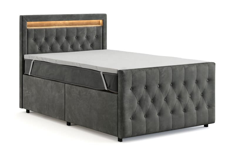 Sänkypaketti Celio Light 120x200 Laatikko - Harmaa - Huonekalut - Sänky - Jenkkisängyt