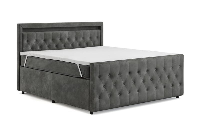 Sänkypaketti Celio Light 180x200 Laatikko - Harmaa - Huonekalut - Sänky - Jenkkisängyt
