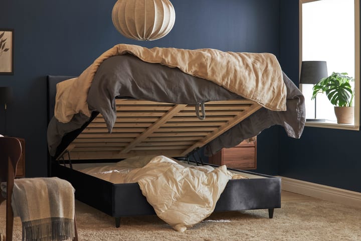 Sänkypaketti Chilla Pluss Säilytyssänky 140x200 cm - Tummanharmaa - Sänkypaketti - Sängyt säilytystilalla