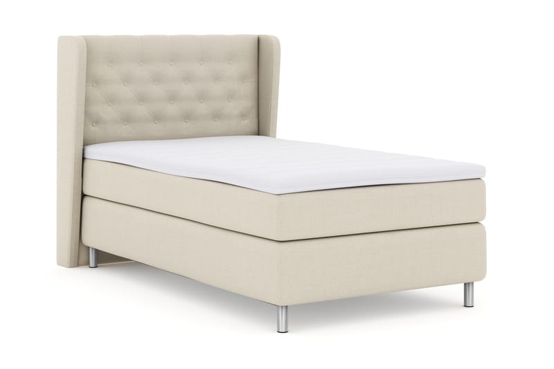 Sänkypaketti Choice No 3 120x200 Kova - Beige/Metallijalat - Huonekalut - Sänky - Jenkkisängyt