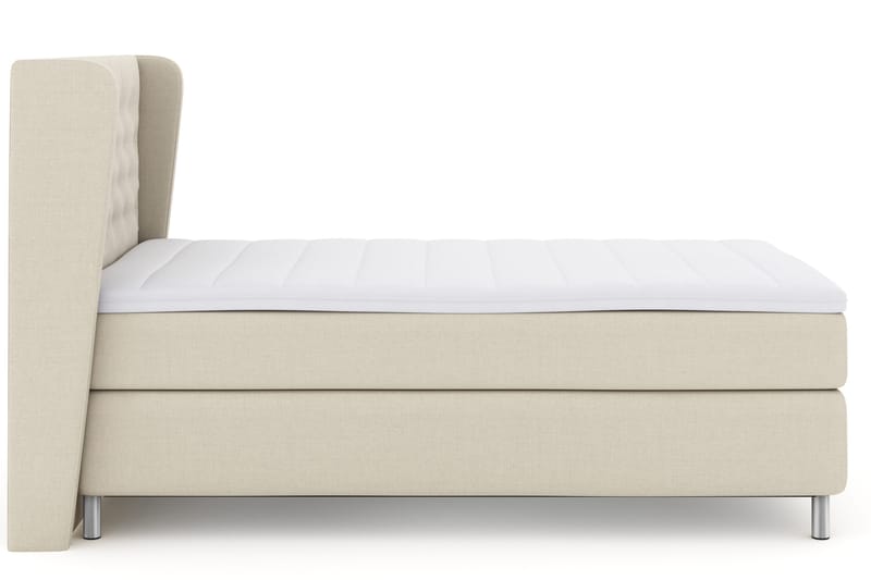 Sänkypaketti Choice No 3 120x200 Kova - Beige/Metallijalat - Huonekalut - Sänky - Jenkkisängyt