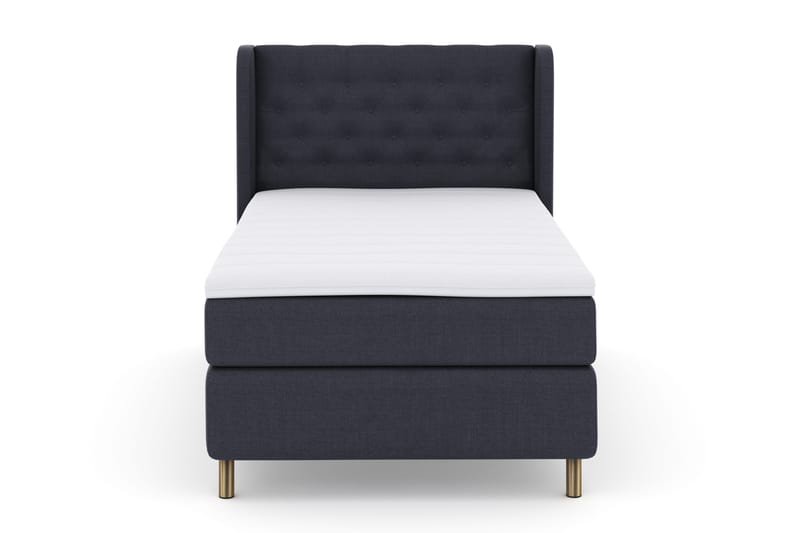 Sänkypaketti Choice No 3 120x200 Kova - Sininen/Kuparijalat - Huonekalut - Sänky - Jenkkisängyt