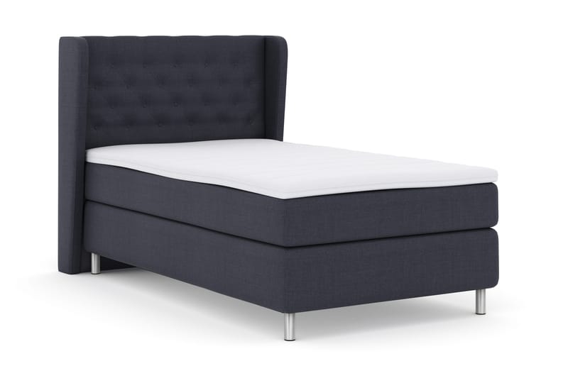 Sänkypaketti Choice No 3 120x200 Kova - Sininen/Metallijalat - Huonekalut - Sänky - Jenkkisängyt