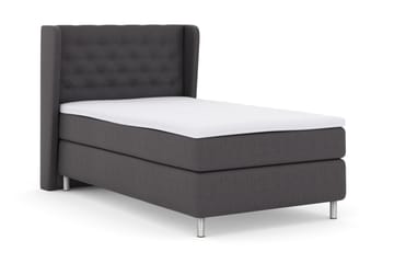 Sänkypaketti Choice No 3 120x200 Kova - Tummanharmaa/Metallijalat - Huonekalut - Sänky - Jenkkisängyt