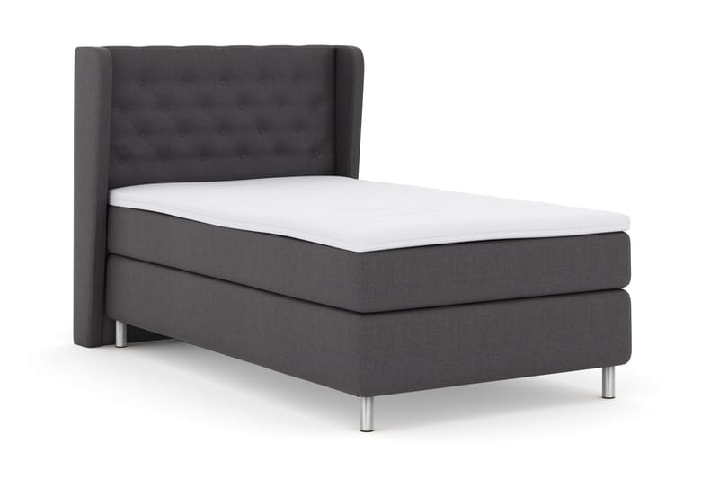 Sänkypaketti Choice No 3 120x200 Kova - Tummanharmaa/Metallijalat - Huonekalut - Sänky - Jenkkisängyt