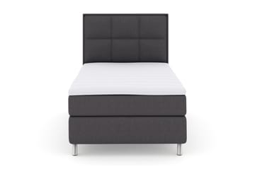 Ruudullinen Sängynpääty 120 cm - Tummanharmaa