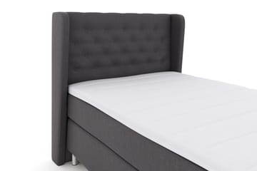 Sänkypaketti Choice No 3 120x200 Kova - Tummanharmaa/Metallijalat - Huonekalut - Sänky - Jenkkisängyt