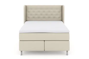 Sänkypaketti Choice No 3 140x200 Kova - Beige/Metallijalat - Huonekalut - Sänky - Jenkkisängyt
