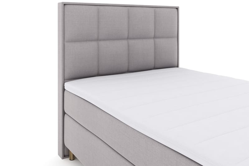 Sänkypaketti Choice No 3 140x200 Kova - Vaaleanharmaa/Kuparijalat - Huonekalut - Sänky - Jenkkisängyt