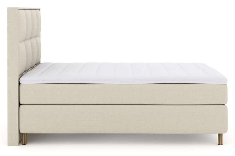 Sänkypaketti Choice No 3 140x200 Kova/Medium - Beige/Kuparijalat - Huonekalut - Sänky - Jenkkisängyt