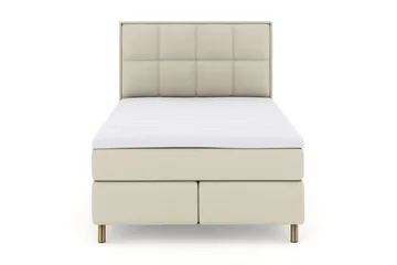 Sänkypaketti Choice No 3 140x200 Kova/Medium - Beige/Kuparijalat - Huonekalut - Sänky - Jenkkisängyt