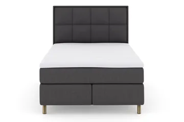 Sänkypaketti Choice No 3 140x200 Kova/Medium - Tummanharmaa/Kuparijalat - Huonekalut - Sänky - Jenkkisängyt