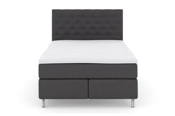 Sänkypaketti Choice No 3 140x200 Kova/Medium - Tummanharmaa/Metallijalat - Huonekalut - Sänky - Jenkkisängyt