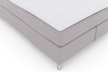 Sänkypaketti Choice No 3 140x200 Kova/Medium - Vaaleanharmaa/Metallijalat - Huonekalut - Sänky - Jenkkisängyt