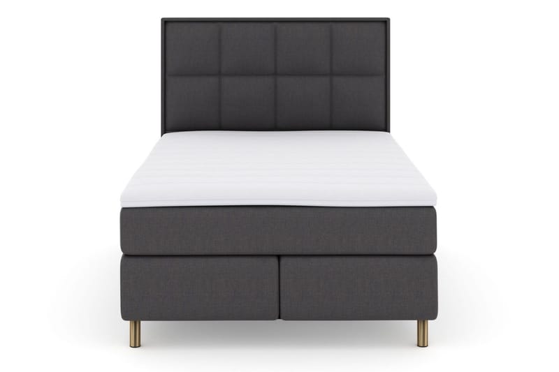 Sänkypaketti Choice No 3 140x200 Medium - Tummanharmaa/Kuparijalat - Huonekalut - Sänky - Jenkkisängyt