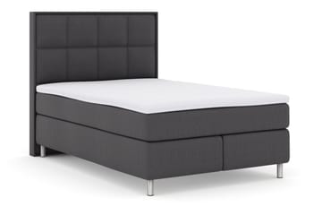 Sänkypaketti Choice No 3 140x200 Medium - Tummanharmaa/Metallijalat - Huonekalut - Sänky - Jenkkisängyt