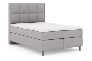 Sänkypaketti Choice No 3 140x200 Medium - Vaaleanharmaa/Kuparijalat - Huonekalut - Sänky - Jenkkisängyt