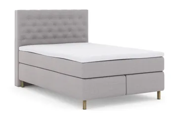 Sänkypaketti Choice No 3 140x200 Medium - Vaaleanharmaa/Kuparijalat - Huonekalut - Sänky - Jenkkisängyt