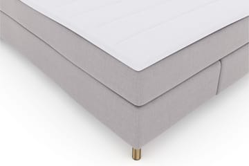 Sänkypaketti Choice No 3 140x200 Medium - Vaaleanharmaa/Kuparijalat - Huonekalut - Sänky - Jenkkisängyt