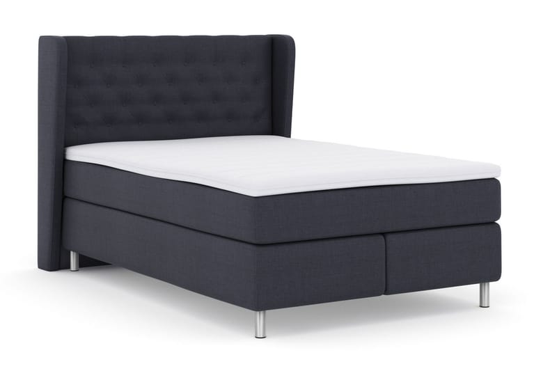 Sänkypaketti Choice No 3 160x200 Medium - Sininen/Metallijalat - Huonekalut - Sänky - Jenkkisängyt