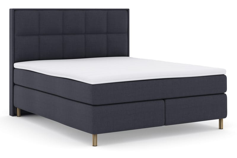 Sänkypaketti Choice No 3 180x200 Kova - Sininen/Kuparijalat - Huonekalut - Sänky - Jenkkisängyt