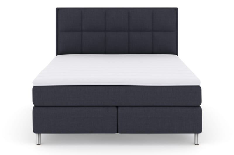 Sänkypaketti Choice No 3 180x200 Kova - Sininen/Metallijalat - Huonekalut - Sänky - Jenkkisängyt