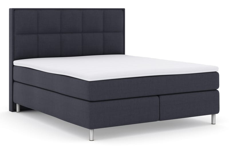 Sänkypaketti Choice No 3 180x200 Kova - Sininen/Metallijalat - Huonekalut - Sänky - Jenkkisängyt