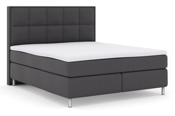 Sänkypaketti Choice No 3 180x200 Medium - Tummanharmaa/Metallijalat - Huonekalut - Sänky - Jenkkisängyt