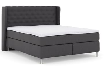 Sänkypaketti Choice No 3 210x210 Kova - Tummanharmaa/Metallijalat - Huonekalut - Sänky - Jenkkisängyt