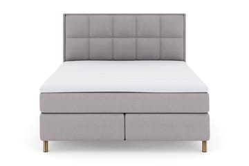 Ruudullinen Sängynpääty 210 cm - Vaaleanharmaa