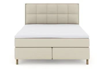 Ruudullinen Sängynpääty 210 cm - Beige