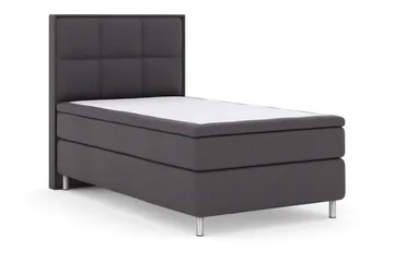 Sänkypaketti Choice No 4 120x200 Kova - Tummanharmaa/Metallijalat - Huonekalut - Sänky - Jenkkisängyt