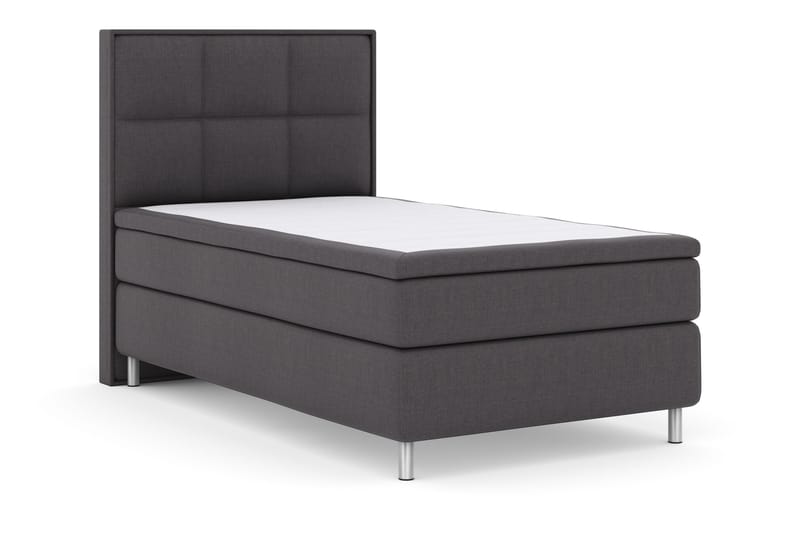 Sänkypaketti Choice No 4 120x200 Kova - Tummanharmaa/Metallijalat - Huonekalut - Sänky - Jenkkisängyt