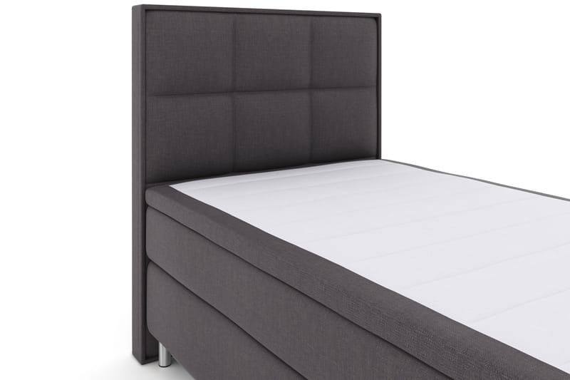Sänkypaketti Choice No 4 120x200 Kova - Tummanharmaa/Metallijalat - Huonekalut - Sänky - Jenkkisängyt