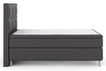 Sänkypaketti Choice No 4 120x200 Kova - Tummanharmaa/Metallijalat - Huonekalut - Sänky - Jenkkisängyt