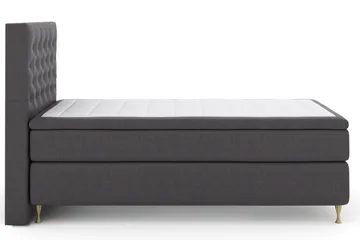 Sänkypaketti Choice No 4 120x200 Medium - Tummanharmaa/Kulta Jalat - Huonekalut - Sänky - Jenkkisängyt