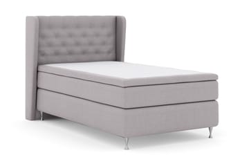 Sänkypaketti Choice No 4 120x200 Medium - Vaaleanharmaa/Hopeajalat - Huonekalut - Sänky - Jenkkisängyt