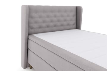 Sänkypaketti Choice No 4 140x200 Kova/Medium - Vaaleanharmaa/Kuparijalat - Huonekalut - Sänky - Jenkkisängyt