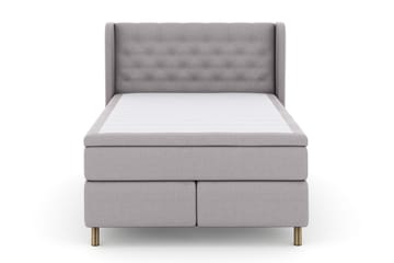 Sänkypaketti Choice No 4 140x200 Kova/Medium - Vaaleanharmaa/Kuparijalat - Huonekalut - Sänky - Jenkkisängyt