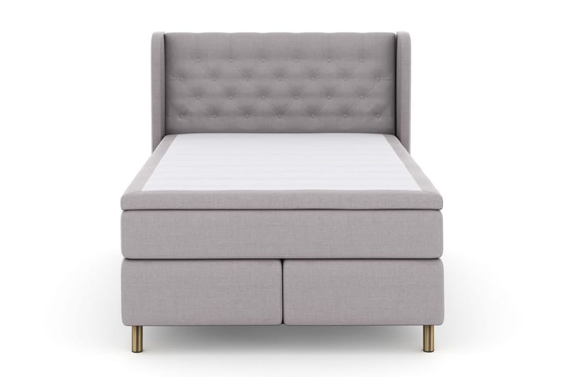 Sänkypaketti Choice No 4 140x200 Kova/Medium - Vaaleanharmaa/Kuparijalat - Huonekalut - Sänky - Jenkkisängyt