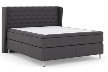 Sänkypaketti Choice No 4 160x200 Medium - Tummanharmaa/Metallijalat - Huonekalut - Sänky - Jenkkisängyt