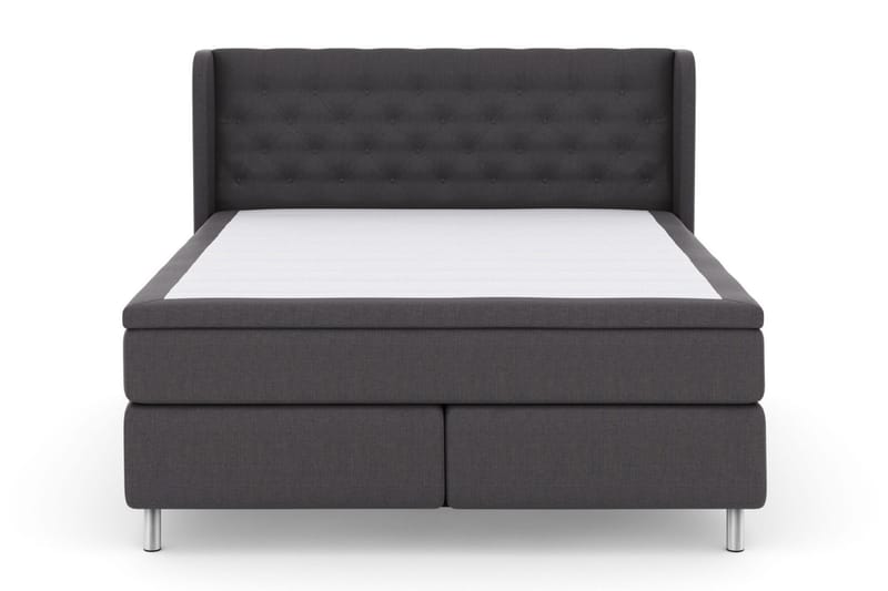 Sänkypaketti Choice No 4 160x200 Medium - Tummanharmaa/Metallijalat - Huonekalut - Sänky - Jenkkisängyt