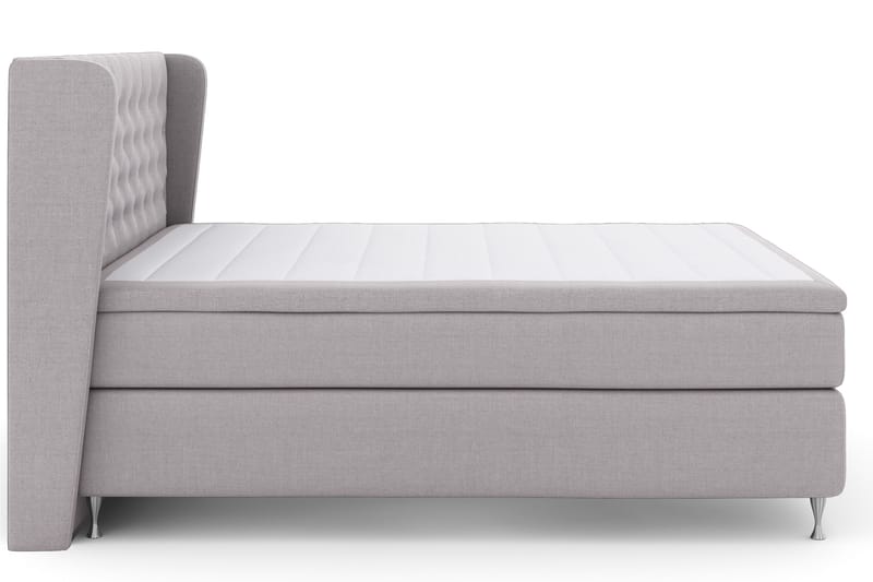 Sänkypaketti Choice No 4 180x200 Kova - Vaaleanharmaa/Hopeajalat - Huonekalut - Sänky - Jenkkisängyt