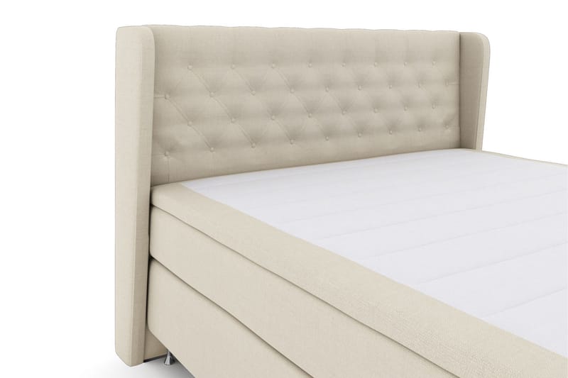Sänkypaketti Choice No 4 180x200 Kova/Medium - Beige/Hopeajalat - Huonekalut - Sänky - Jenkkisängyt