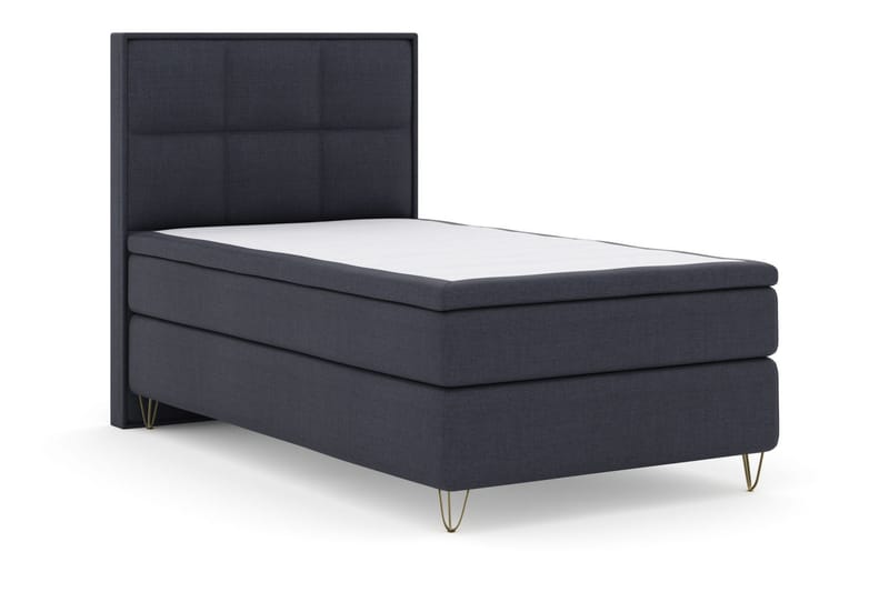 Sänkypaketti Choice No 5 120x200 Kova Lateksi - Sininen/V-Malli Metallijalat - Huonekalut - Sänky - Jenkkisängyt