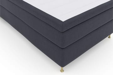 Sänkypaketti Choice No 5 120x200 Medium Lateksi - Sininen/Kulta Jalat - Huonekalut - Sänky - Jenkkisängyt