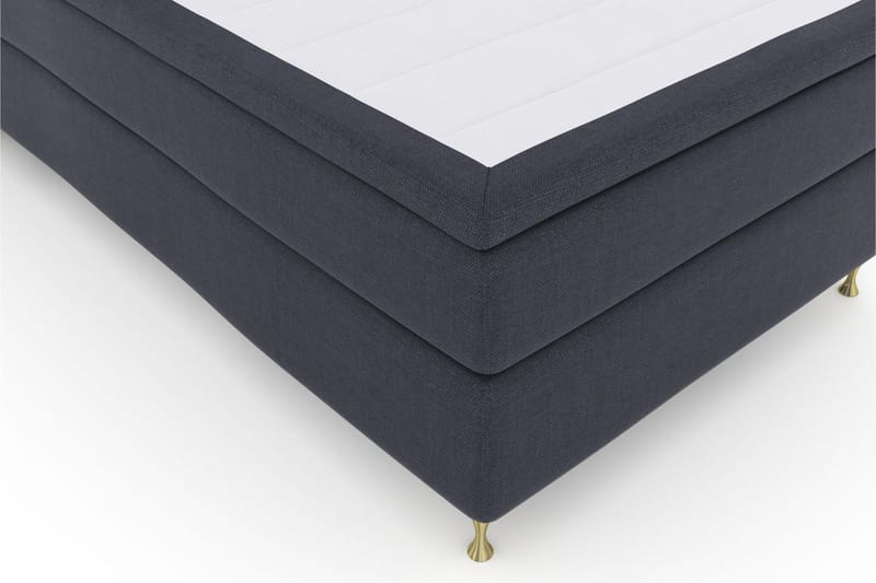Sänkypaketti Choice No 5 120x200 Medium Lateksi - Sininen/Kulta Jalat - Huonekalut - Sänky - Jenkkisängyt