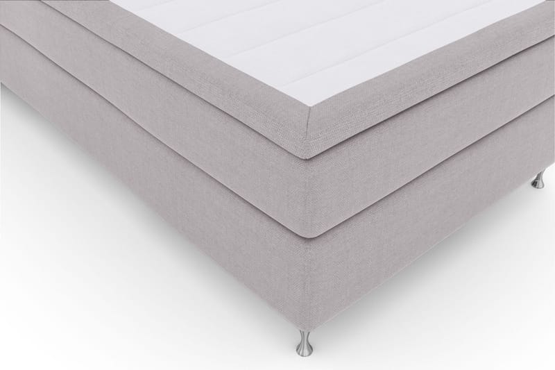 Sänkypaketti Choice No 5 120x200 Medium Lateksi - Vaaleanharmaa/Hopeajalat - Huonekalut - Sänky - Jenkkisängyt