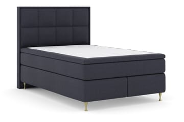 Sänkypaketti Choice No 5 140x200 Kova/Medium Lateksi - Sininen/Kulta Jalat - Huonekalut - Sänky - Jenkkisängyt